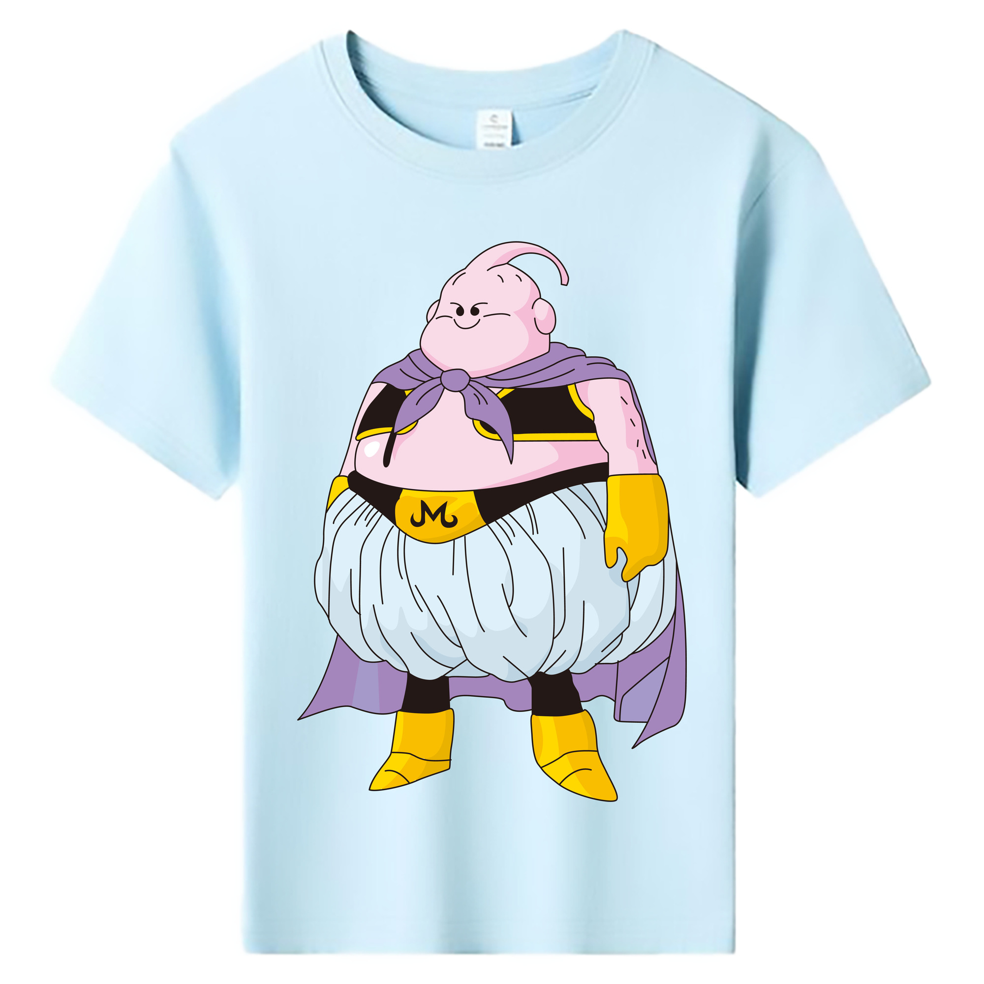 （画像用） ドラゴンボール 魔人ブウ DRAGON BALL Majin Buu 綿100％キッズTシャツ（フロントプリント）